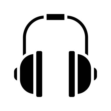 Güvenlik Kulağı Muffs ikon vektör illüstrasyon tasarımı