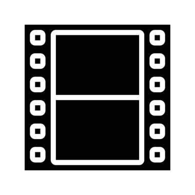 Film Strip web simgesi vektör illüstrasyonu