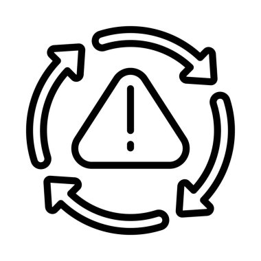 Kriz Süreci ikon vektör illüstrasyon tasarımı