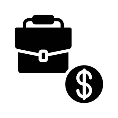 İş Kredisi web simgesi vektör illüstrasyonu