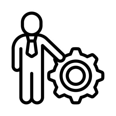 Yönetici vektör çizimi tasarımı