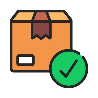 Dağıtım web simgesi vektör illüstrasyonunu tamamla