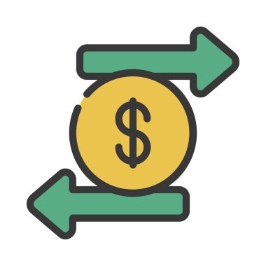 Financial Transaction icon, vector illustration  