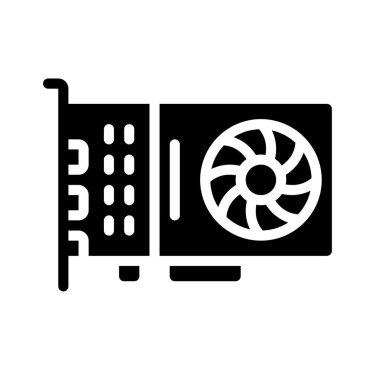 Grafik Kart simgesi vektör illüstrasyon tasarımı