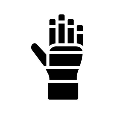 eldiven ağ ikonu vektör illüstrasyonu