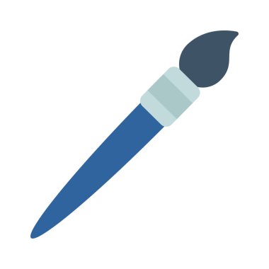 Fırça düz ikon vektör illüstrasyonunu boya 