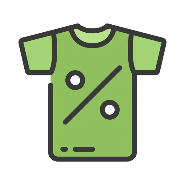 割引のシャツ ファイナンスコンセプトベクターイラストアイコンの背景デザイン — ストックベクタ