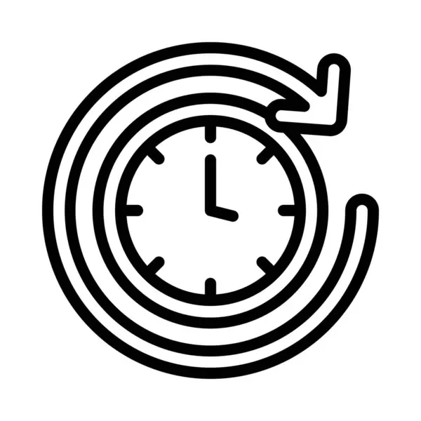 Turn Clocks Ilustração Vetorial Ícone Para Frente — Vetor de Stock