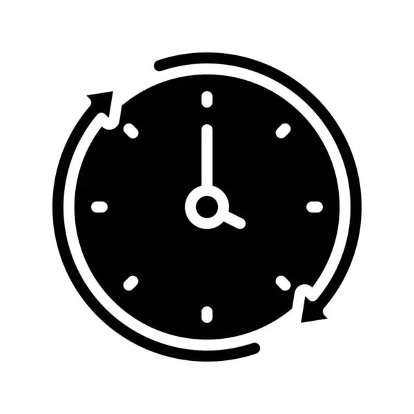Saat Izole Edilmiş Simge Vektör Tasarımı — Stok Vektör