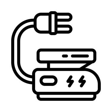 Battery icon, vector illustration simple design