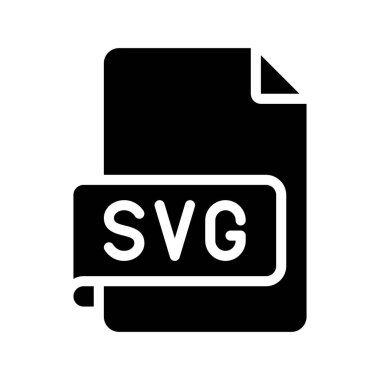 SVG Dosya simgesi, vektör illüstrasyonu