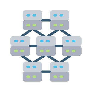 Basit Ağ simge vektör çizim