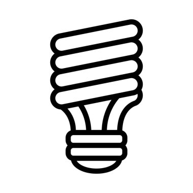 Eko ampul simgesi, vektör illüstrasyonu