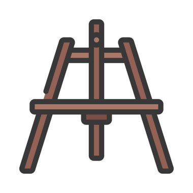 Easel icon, vector illustration simple design