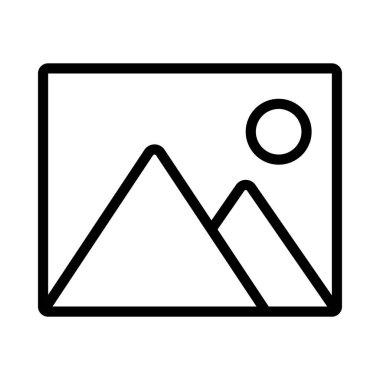 resim simgesi, vektör illüstrasyonu basit tasarım