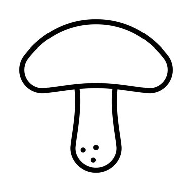 Beyaz arkaplanda mantarın vektör çizimi