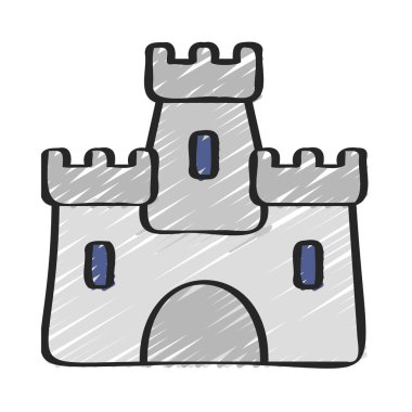 kale simgesi, vektör illüstrasyon tasarımı 