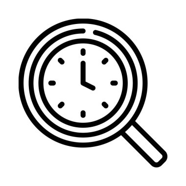 Arama Zamanı simgesi, vektör illüstrasyonu  