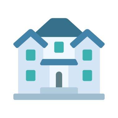 Basit ev simgesi vektör illüstrasyonu