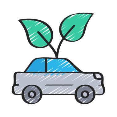 araba simgesi, vektör illüstrasyonu basit tasarım 