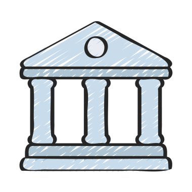 Banka oluşturma vektör simgesi, illüstrasyon 