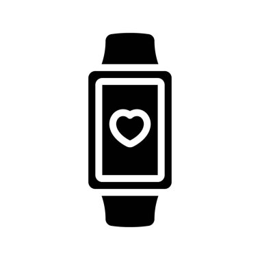  Fitness Smart Watch ikon vektör çizimi 