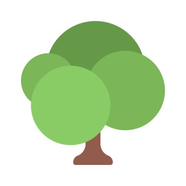 ağaç web simge vektör çizim