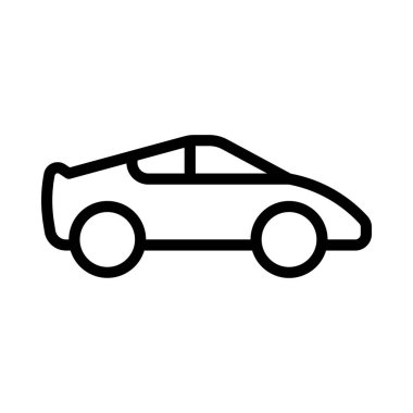 araba simgesi, vektör illüstrasyonu basit tasarım 