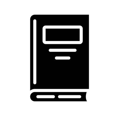 kitap simgesi, vektör illüstrasyonu basit tasarım