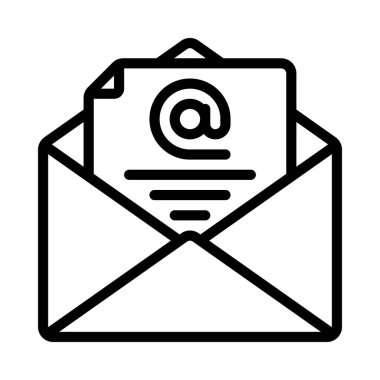 e- posta simgesi, vektör illüstrasyonu