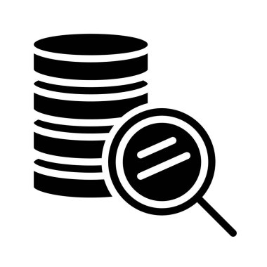 veritabanı web simgesi vektör çizimi