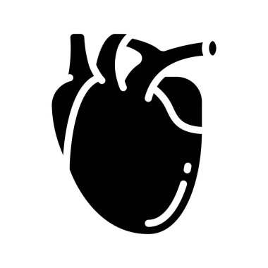 Orglu insan kalbi, vektör illüstrasyon tasarımı