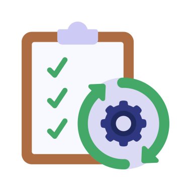 Checklist icon, vector illustration simple design