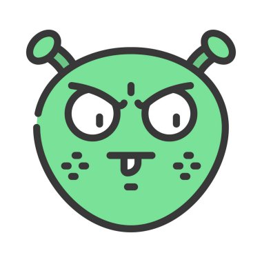 Rahatsız Edilmiş ve Utandırılmış Web ikonu vektör çizimi