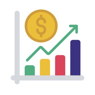 Financial Profit icon, vector illustration  