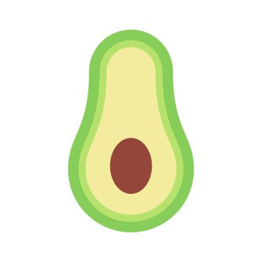 avokado web simgesi vektör çizimi