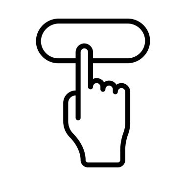 Düğme Web simgesi vektör illüstrasyonuna tıklayın