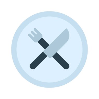 Restoran Uygulaması simgesi, vektör illüstrasyonu basit tasarım