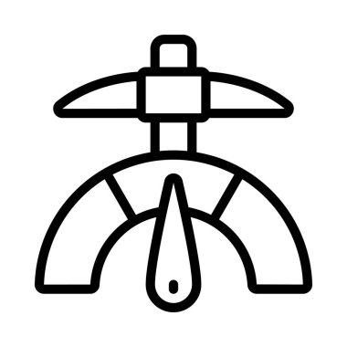 Madencilik Zorluğu ikon vektör çizimi tasarımı