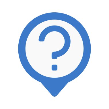 Bilinmeyen simge, vektör illüstrasyonu basit tasarım