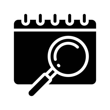 Tarih simgesi, vektör illüstrasyonunu ara