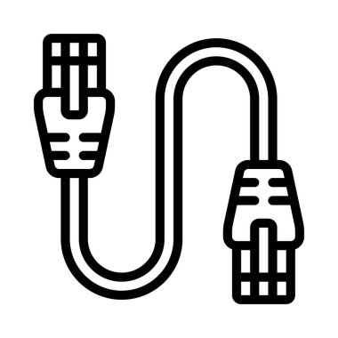 Ethernet Kablo vektör çizimi tasarımı