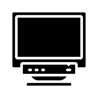 Eski bilgisayar kutsal kişilerin resmi, vektör çizim 