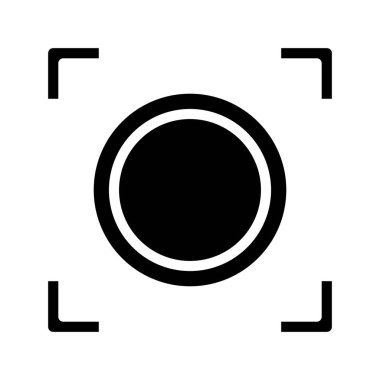 Ekran Kayıt Uygulaması Web simgesi vektör çizimi