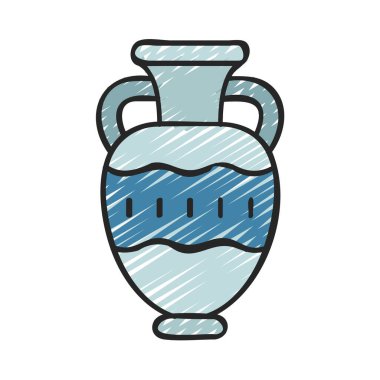 vazo simgesi vektör illüstrasyon tasarımı 