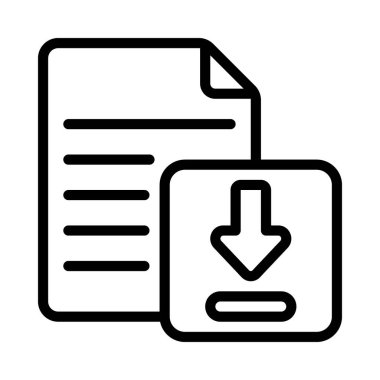 Dosya simgesi, vektör illüstrasyonu indir