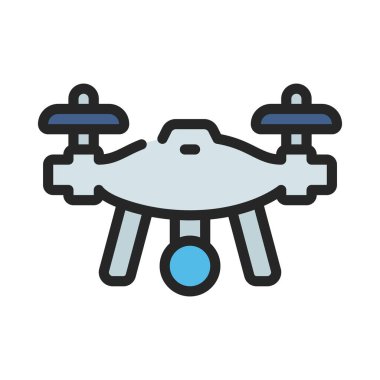 Drone web simge vektör çizim