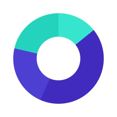 Bir Donut Çizelgesinin vektör çizimi