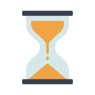 Kum saati izole edilmiş ağ simgesi