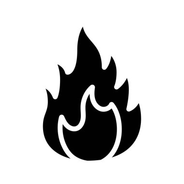 Yanıcı Ürün İşaret Simgesi Vektör Çizimi Tasarımı